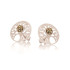 Pendientes Árbol de la vida con ámbar verde natural, en plata 925 rodiada