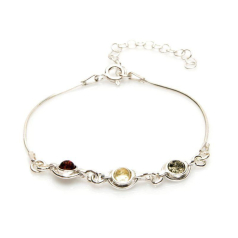 Pulsera con ámbar redondo...