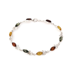 Bracciale con ambra a...