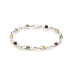 Pulsera con ámbar redondo...