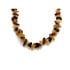 Babyketting met veelkleurige amberchips, clipsluiting, lengte 32 - 33 cm
