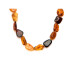 Necklace with natural multi-colored amber from the Baltic Sea, length 42 cm