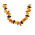Collar con astillas de ámbar natural multicolor del Mar Báltico, longitud 45 cm