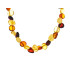 Collar con ámbar natural multicolor, todo ámbar, 45 cm
