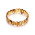 Bracciale wafer con wafer di ambra naturale cognac, lunghezza 21 cm