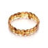Pulseira wafer com wafer âmbar conhaque natural, comprimento 21 cm