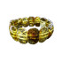 Bracelet plaquette avec ambre vert naturel plaquette, longueur 21 cm
