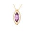 Anhänger mit natürlichem violettem Amethyst, in 750er Gold