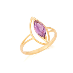 Ring with natural purple...