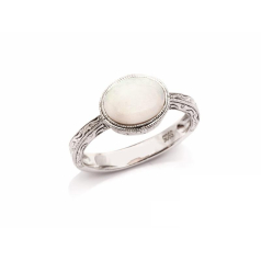 Oval opal ve zirkonyum...