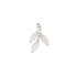 Pendentif avec opale et oxyde de zirconium, en argent rhodié 925, hauteur 1,5 cm