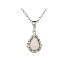 Pendant with drop opal and...