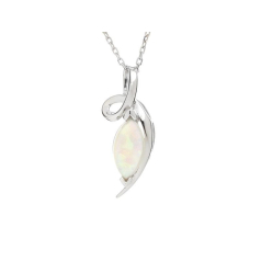 Pendant with white opal...