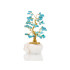 Arbre du bonheur de 8 cm avec turquoise et marbre grec