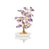 Glücksbaum 16-17 cm mit Amethyst (95 Blütenblätter) und griechischem Marmor
