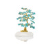Arbre du bonheur 16-17 cm avec turquoise (95 pétales) et marbre grec