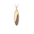 Anhänger mit Shuttle-Bernstein und Eiche, aus 925er rhodiniertem Silber, Höhe 4,5+1,2 cm