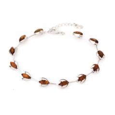 Bracciale con navetta ambra...
