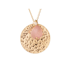 Necklace with rose quartz...