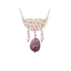 Collar con amatista y...