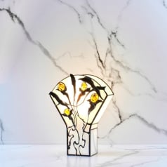 Bureaulamp in messing,...