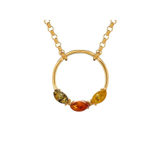 Collier avec ambre...