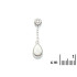 Colgante con ópalo y óxido de circonio, en plata 925 rodiada