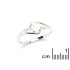 Ring met ovale opaal en zirkoniumoxide, in gerhodineerd zilver 925
