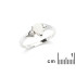 Anillo con ópalo y óxido de circonio, en plata 925 rodiada