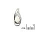 Pandantiv cu picătură de opal australian alb natural, din argint 925 placat cu rodiu