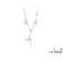 Collana con opale bianco, in argento 925 rodiato, lunghezza 42+3 cm