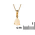 Pingente com gota de opala australiana branca natural, em ouro 750