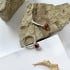 앰버 코냑 볼 펜던트, 925 실버 소재, 높이 0.8+2 cm