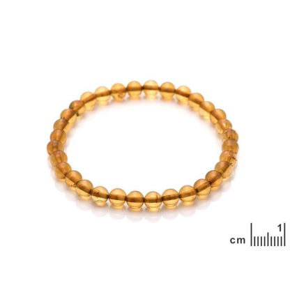 Armband met natuurlijk cognac-barnsteen van de bal uit de Baltische Zee, lengte 17-18 cm