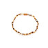 Kinderketting met veelkleurig barnsteen, schroefsluiting, lengte 32 - 33 cm