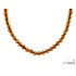 Collier avec ambre cognac naturel de la mer Baltique boule, longueur 45 cm