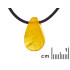 Collar con ámbar miel natural del Mar Báltico, longitud 42-45 cm