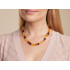 Colier cu chihlimbar natural multicolor din cubul Marii Baltice, lungime 50