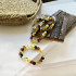 Collier avec ambre multicolore naturel de la mer Baltique cube, longueur 50