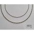 Chaîne en argent rhodié 925/1000, forçat 0,50, longueur 45+3 cm