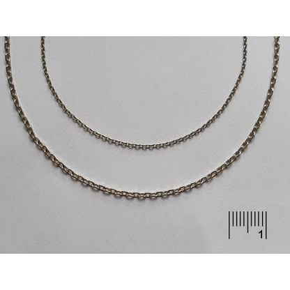 925/1000 rhodium-plated silver Chain, 0.50 cable, length 42+3cm