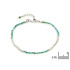 Armband met turquoise, in 925 gerhodineerd zilver, lengte 16+3 cm