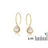 Pendientes de corazón con labradorita multicolor, en plata dorado 925