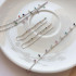 Pulsera con piedras multicolores, plata 925 rodiada, longitud 15,5+3 cm