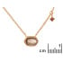 Collana con quarzo fumè e granato, in argento dorato 925, lunghezza 42+3 cm
