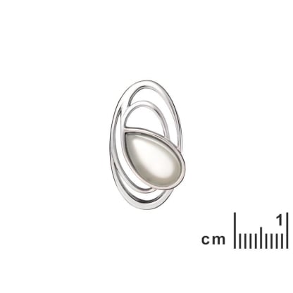 Pingente com gota de ágata água tingida natural, prata 925, altura 2,5 cm
