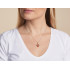 Bijenhanger met cognac-amber, in verouderd 925 zilver, hoogte 1,6+0,8 cm