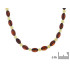Necklace with natural multi-colored amber from the Baltic Sea, length 45 cm