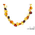 Collar con ámbar natural multicolor, todo ámbar, 45 cm