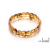 Bracciale wafer con wafer di ambra naturale cognac, lunghezza 21 cm